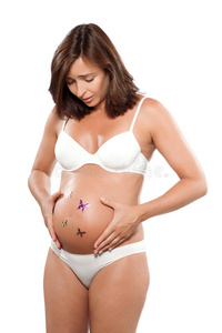 孕妇胃里有蝴蝶焦虑图片