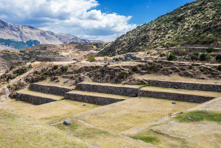 秘鲁库斯科安第斯山脉的蒂蓬遗址