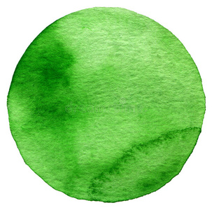 圆形的水彩图片