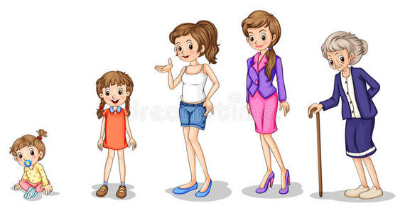 女人成长女性成长的阶段照片