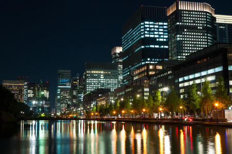 东京城市灯光