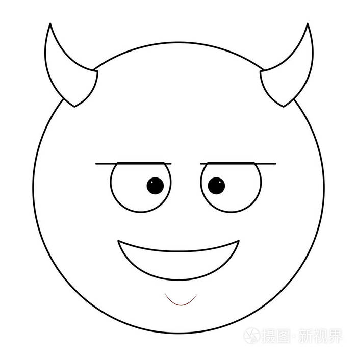 魔鬼聊天图释在黑白相间