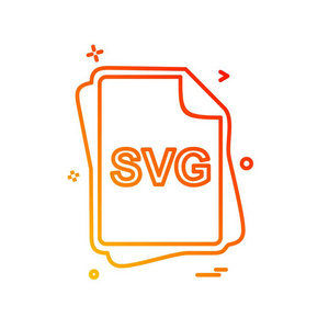 Svg 文件类型图标设计向量