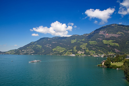 在 Walensee 夏日风景