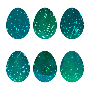 水彩复活节蛋套图片
