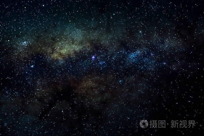 星星和银河外太空夜空夜宇宙黑色星空背景