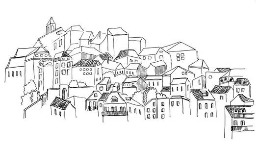 老葡萄牙里斯本镇城市看法与瓦片屋顶和老房子