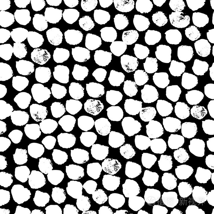 抽象的斑点无缝模式.画的纹理.矢量 grunge 壁纸