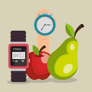 smartwatch 健康生活方式图标