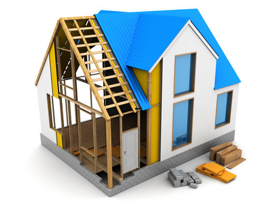 房子的框架模型图片