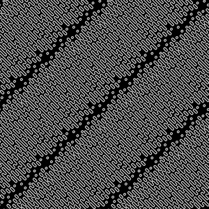 抽象几何黑白图形设计打印模式