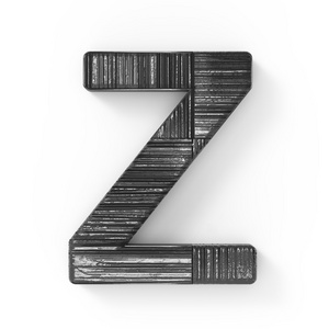 3d 黑色字母 z