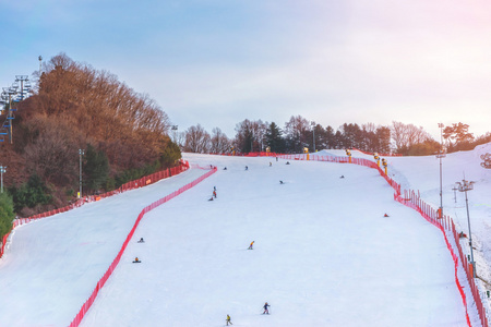 受欢迎的冬季滑雪运动