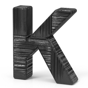 3d 黑色字母 k
