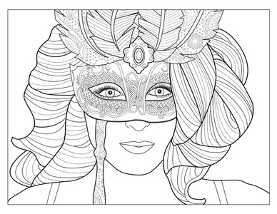 假面面具假面舞会面具彩页照片