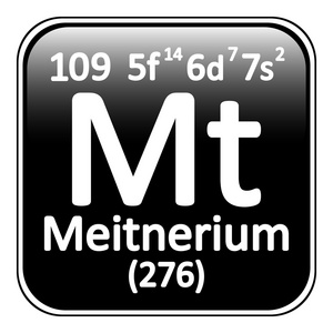 元素周期表元素 meitnerium 图标