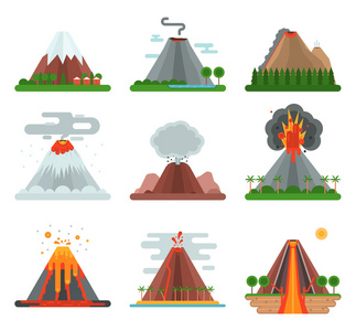 火山矢量图