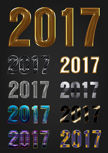 2017 年矢量字体