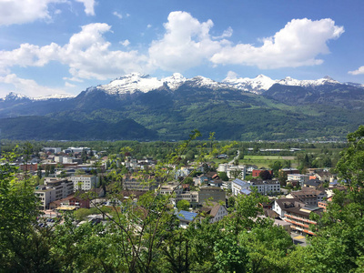 在瑞士的山风景