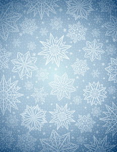 雪花 星星矢量的灰色圣诞背景
