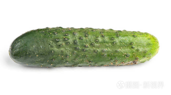 一根黄瓜孤立