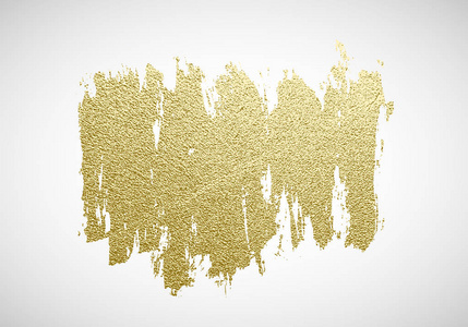 抽象金色闪闪发光的纹理艺术插图.手绘画笔描边设计元素.向量例证照片