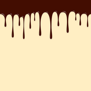 巧克力滴，巧克力背景矢量图