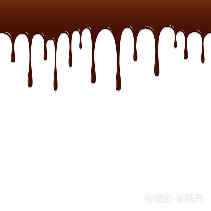 巧克力滴巧克力背景矢量图