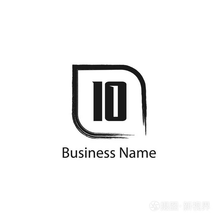 初始字母 Io 徽标模板设计