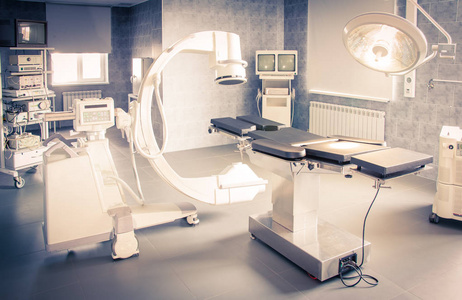 手术室用 X 射线医学扫描。调子