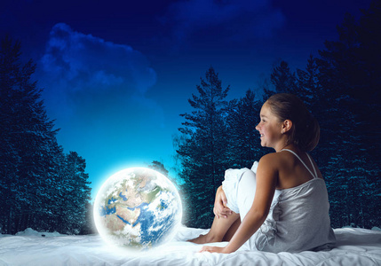 夜间做梦图片-夜间做梦素材-夜间做梦插画-摄图新视界