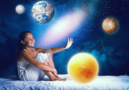 夜间做梦图片-夜间做梦素材-夜间做梦插画-摄图新视界