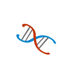 dna 图标向量被隔离在白色背景, dna 符号, 家庭