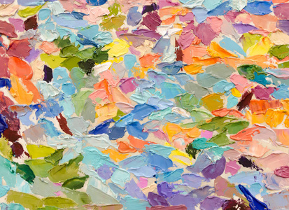 五彩油画图片