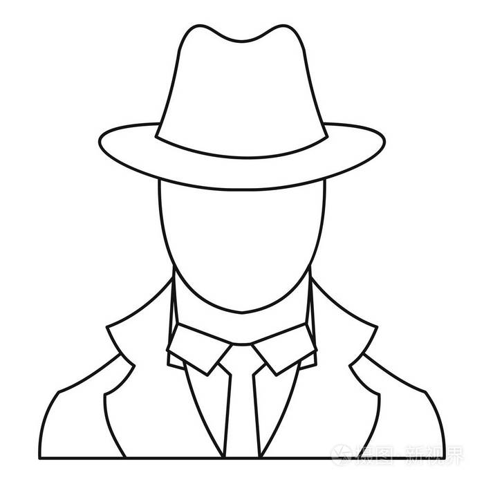 大纲样式间谍图标插画-正版商用图片0t9t5e-摄图新视界