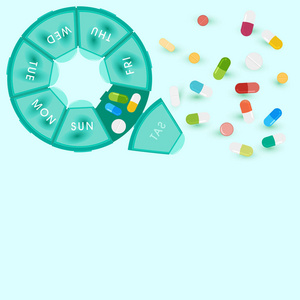 分格药盒药丸图片-分格药盒药丸素材-分格药盒药丸插画-摄图新视界