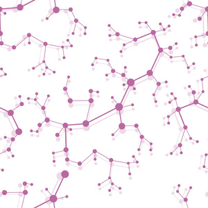 具有分子结构和通信的无缝模式。科学的概念。医学, 化学, 科学背景