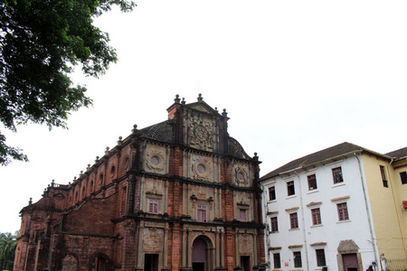 旧果阿 果阿 Velha 的耶稣的大教堂, 住房的弗朗西斯. 泽维尔的身体。采取在印度, 2018年8月