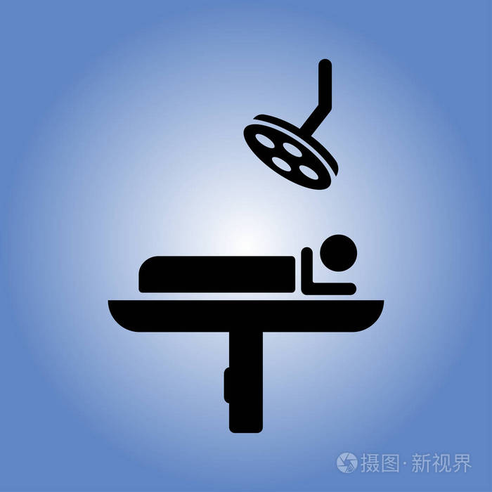 手术室的图标.平面设计