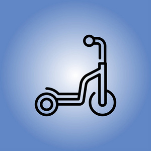 滑板车图标.平面设计照片