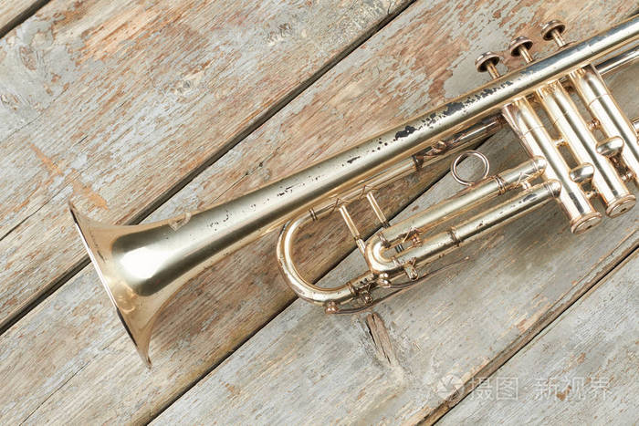 木木板上的旧小号照片-正版商用图片0taezj-摄图新视界