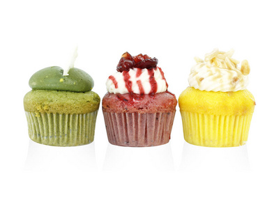 抹茶松饼抹茶绿茶, 草莓, 浦三个蛋糕味道照片