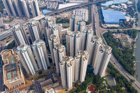 香港都市城鸟瞰图图片