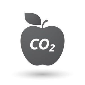 孤立的苹果果实内 Co2 文本