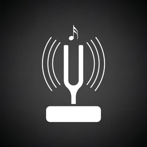 震动频率音叉图标照片