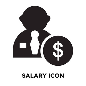 工资图标矢量隔离在白色背景, 标志概念的薪水标志在透明背景, 充满
