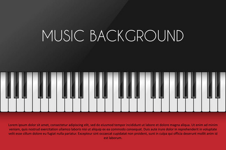 钢琴键盘卡片设计图片