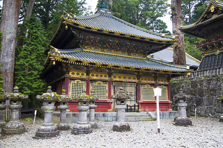 在日本日光东照宫神社