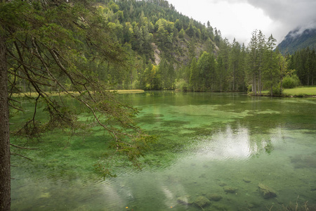 Schiederweiher, 美丽的湖在奥地利在 Hinterstoder 附近