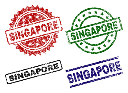 新加坡邮票印章